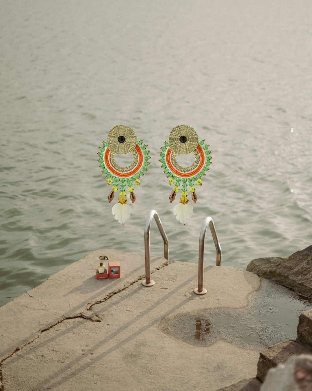 Sol de Sotogrande & Musula Lime Earrings