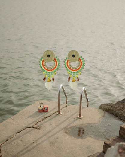 Sol de Sotogrande & Musula Lime Earrings